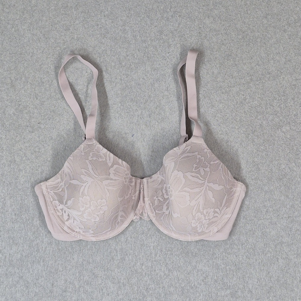Bali Women Bra 36C Pink Floral DF6583 Underwired Strap Lightly Lined